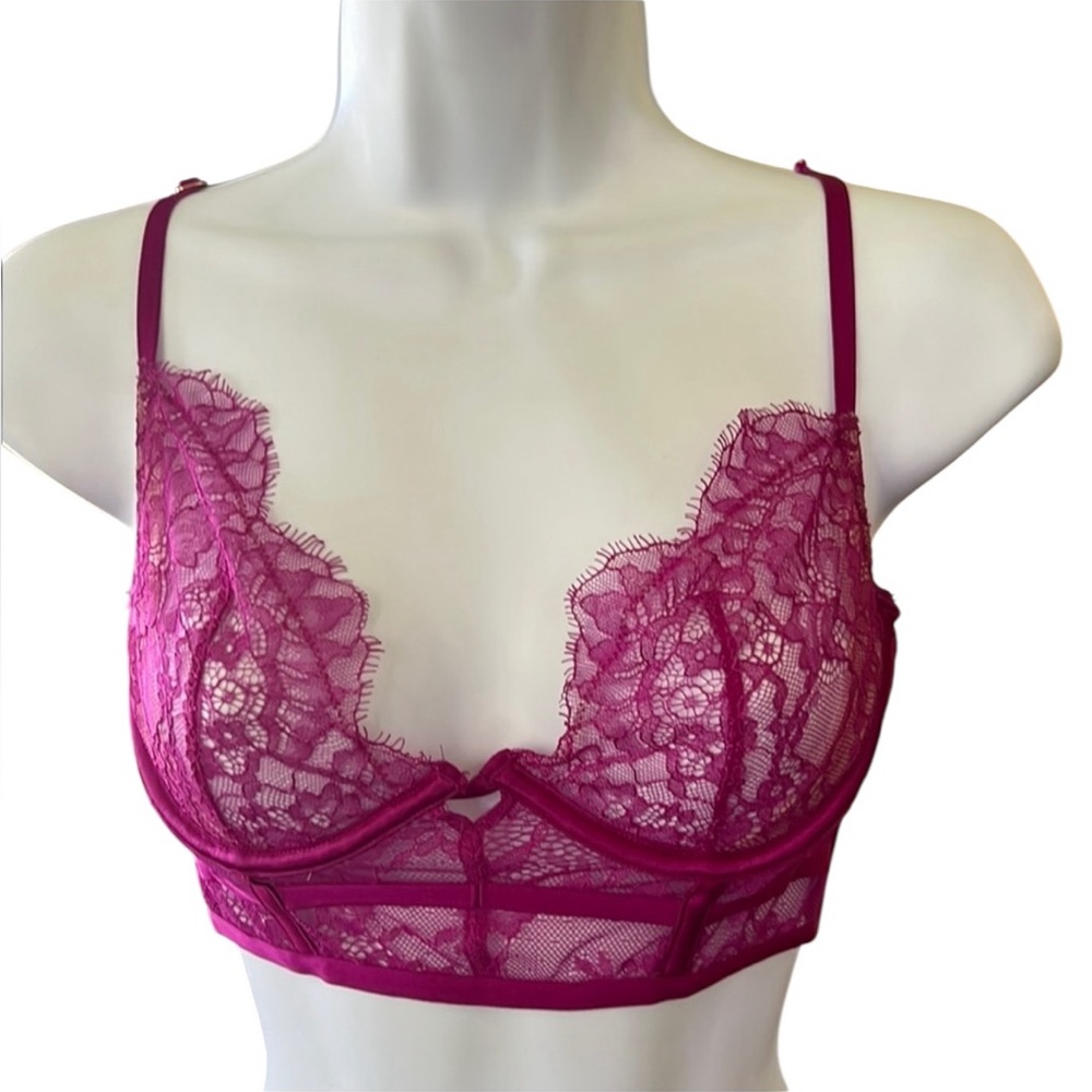 Victoria’s Secret Very Sexy Unlined Demi Purple Fuschia Bra Size 34C